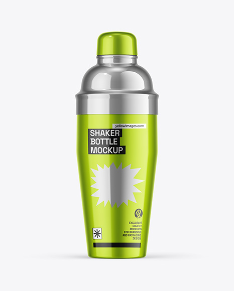 Glossy Shaker Bottle Mockup