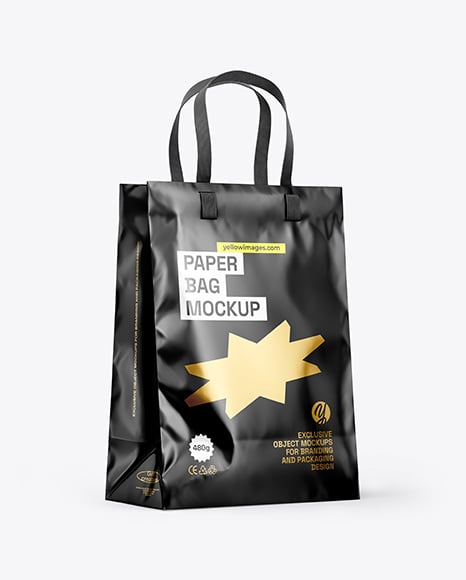Glossy Shopping Bag Mockup
