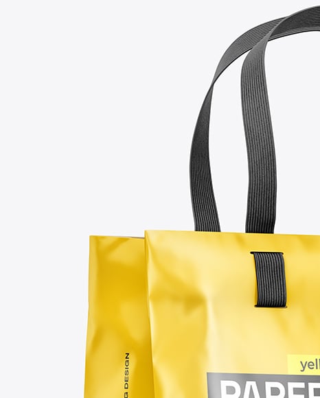 Glossy Shopping Bag Mockup