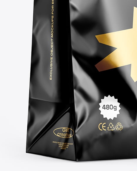 Glossy Shopping Bag Mockup