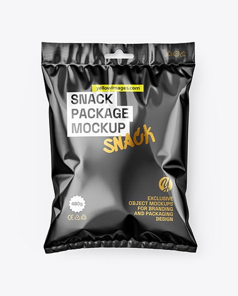 Glossy Snack Pack Mockup