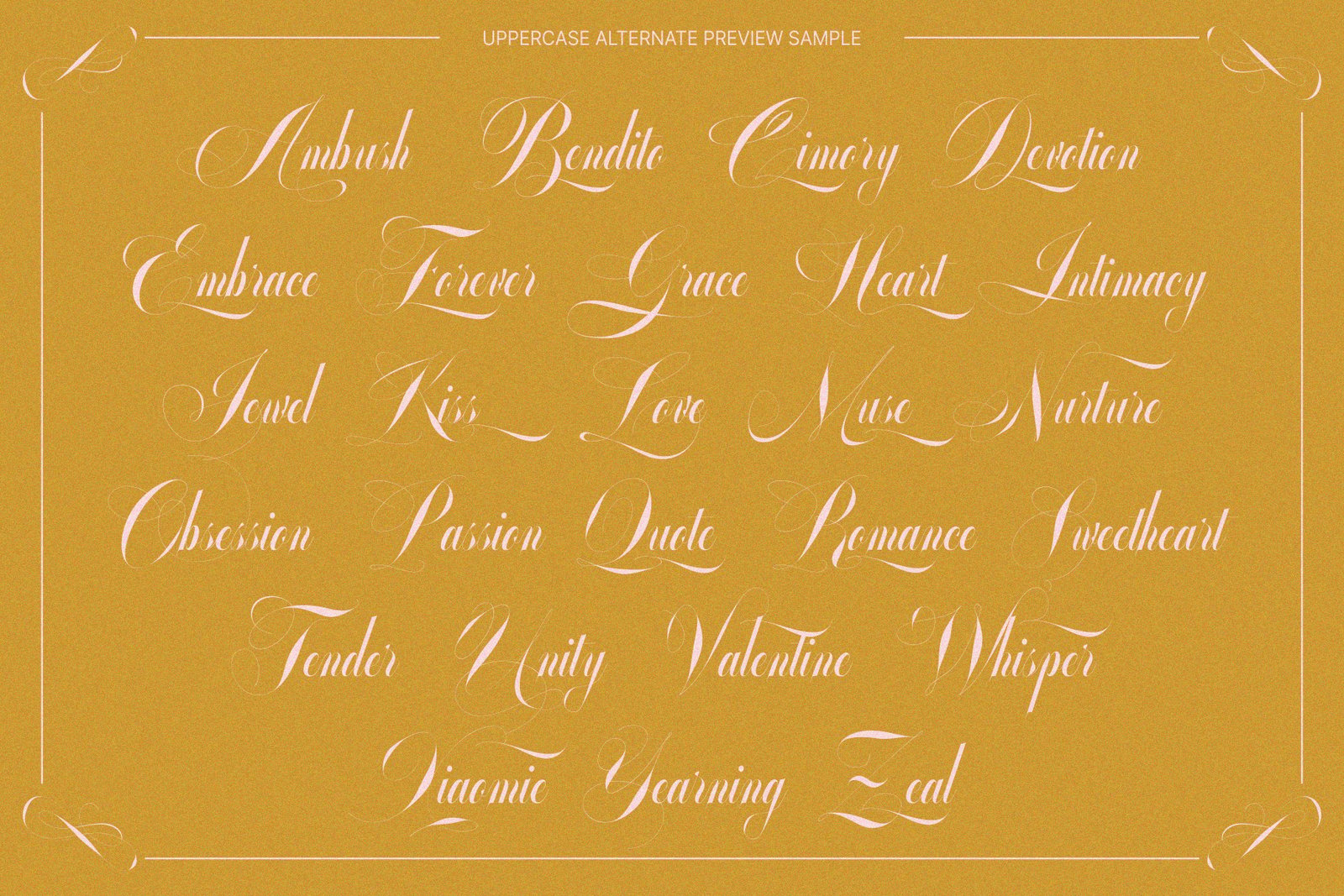 Glowing Romance — Elegant Script Calligraphy Font