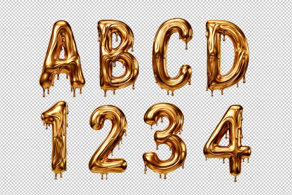 Golden Drip Font