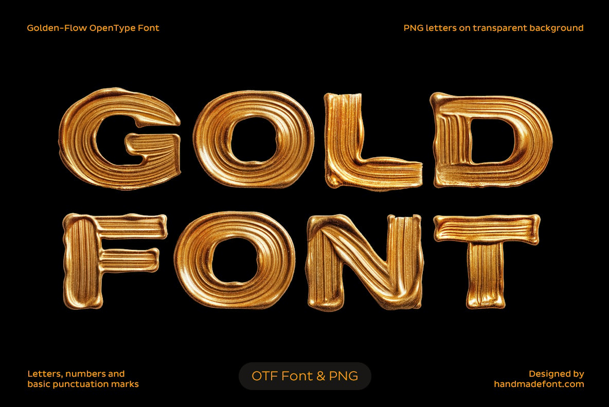 Golden Flow Font