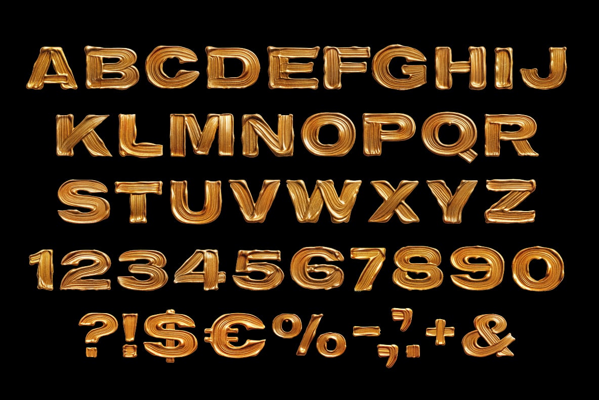 Golden Flow Font