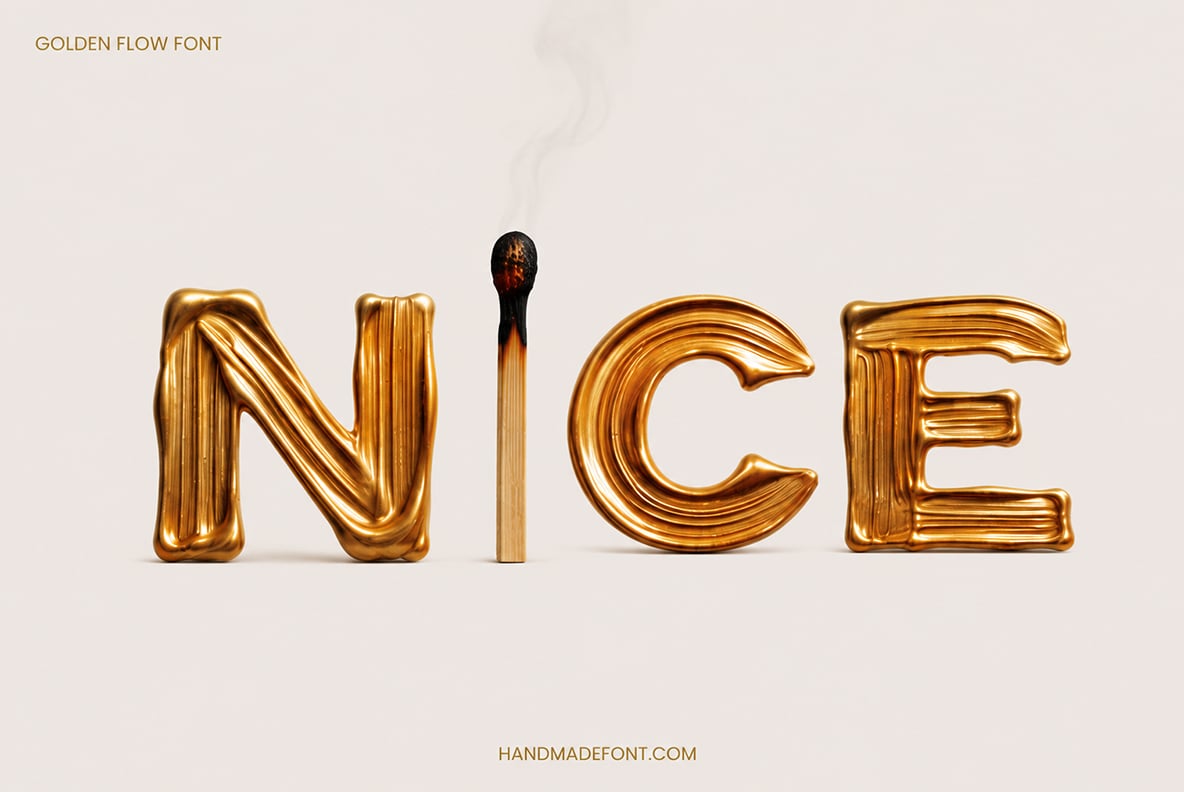 Golden Flow Font