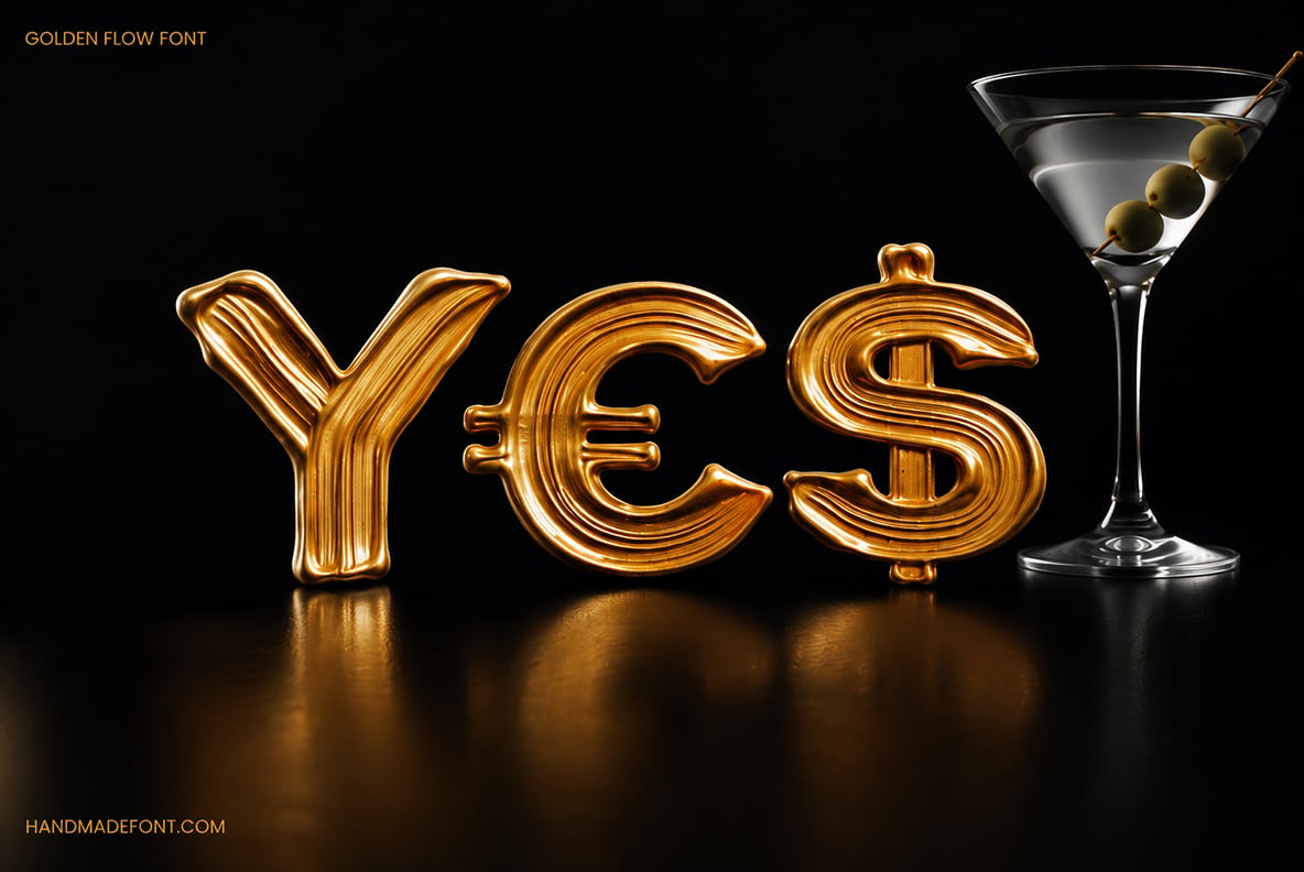 Golden Flow Font
