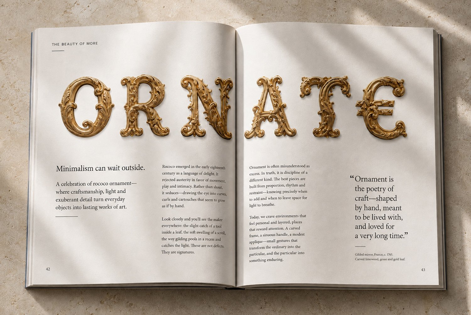 Golden Rococo Font