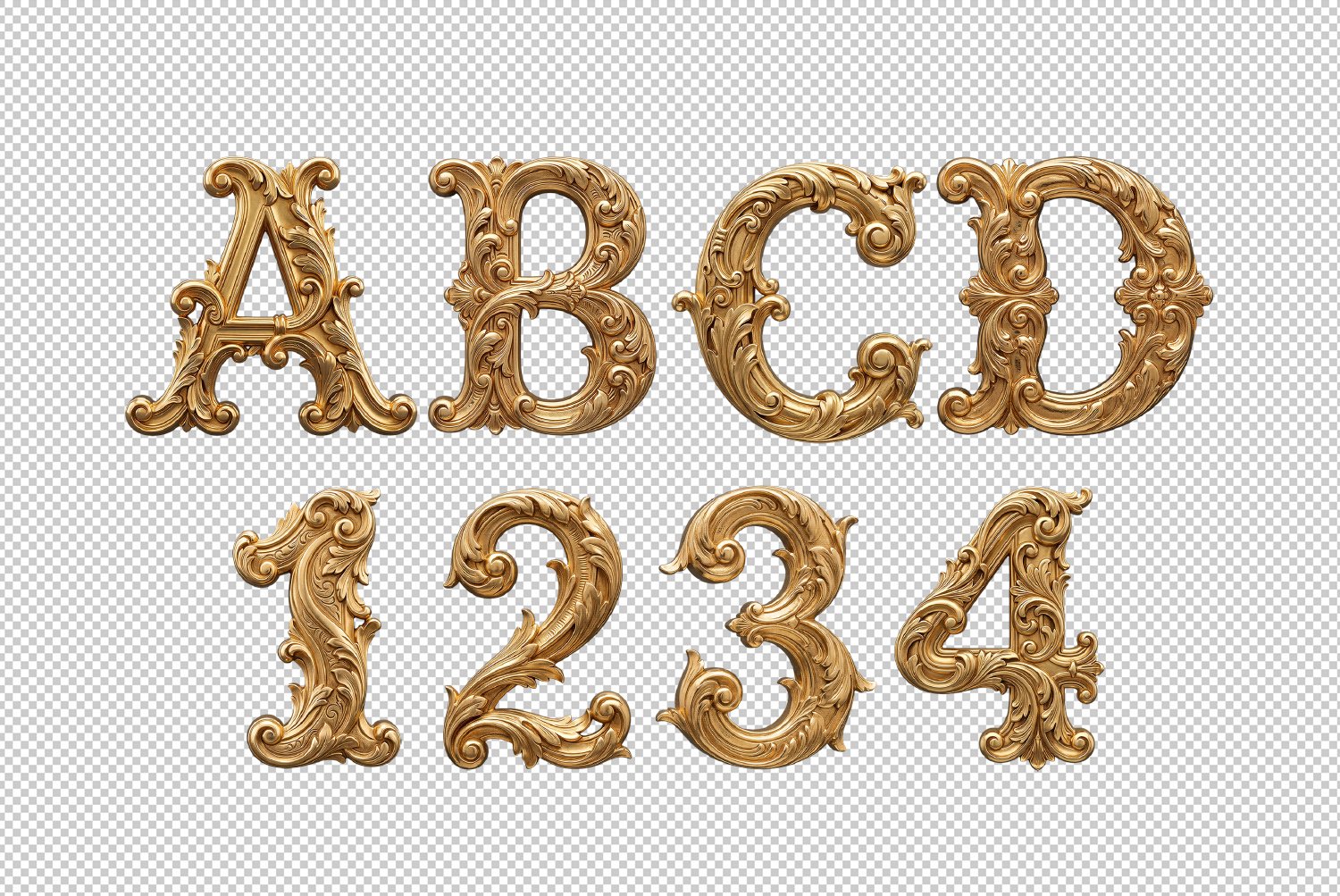 Golden Rococo Font