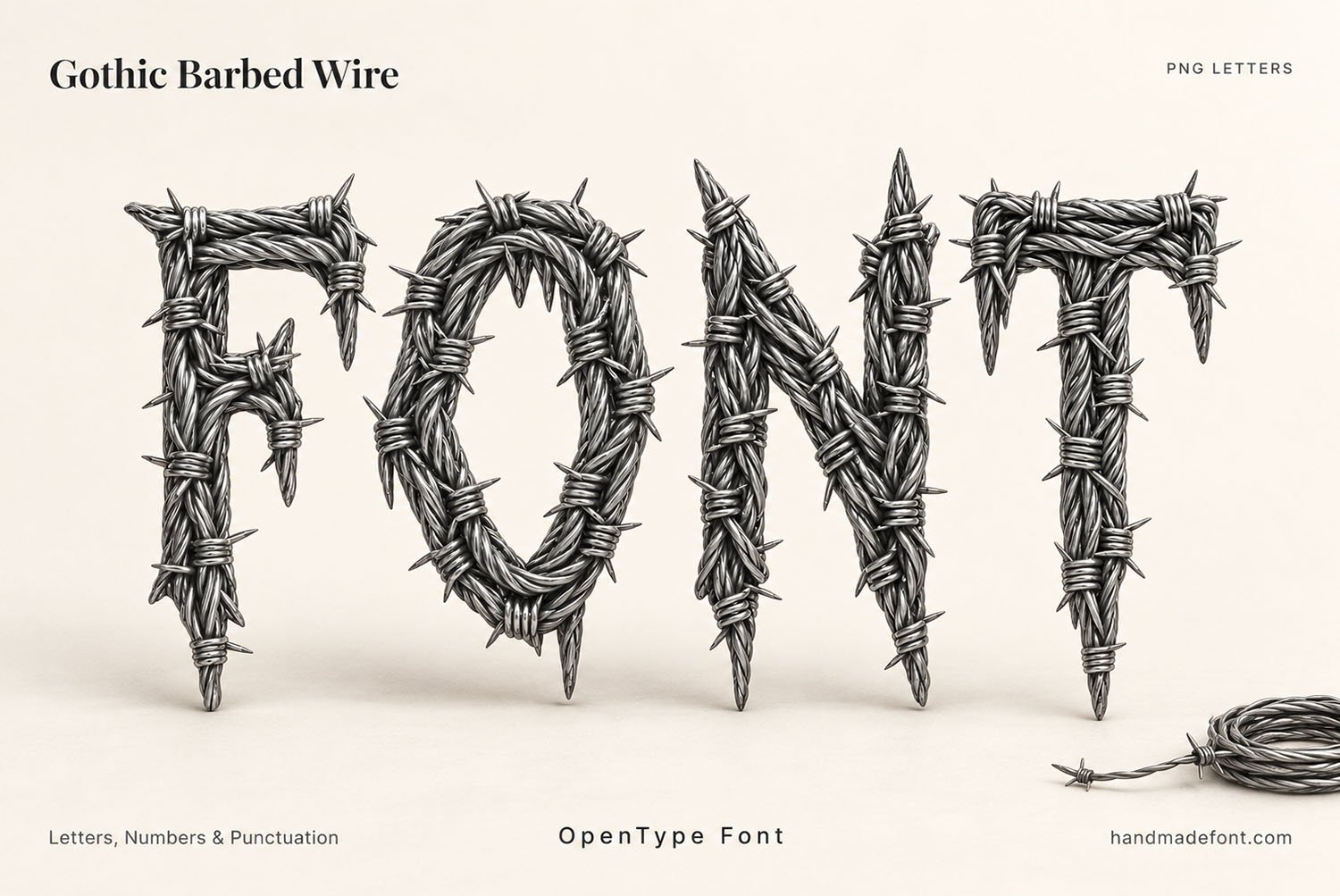 Gothic Barbed Wire Font