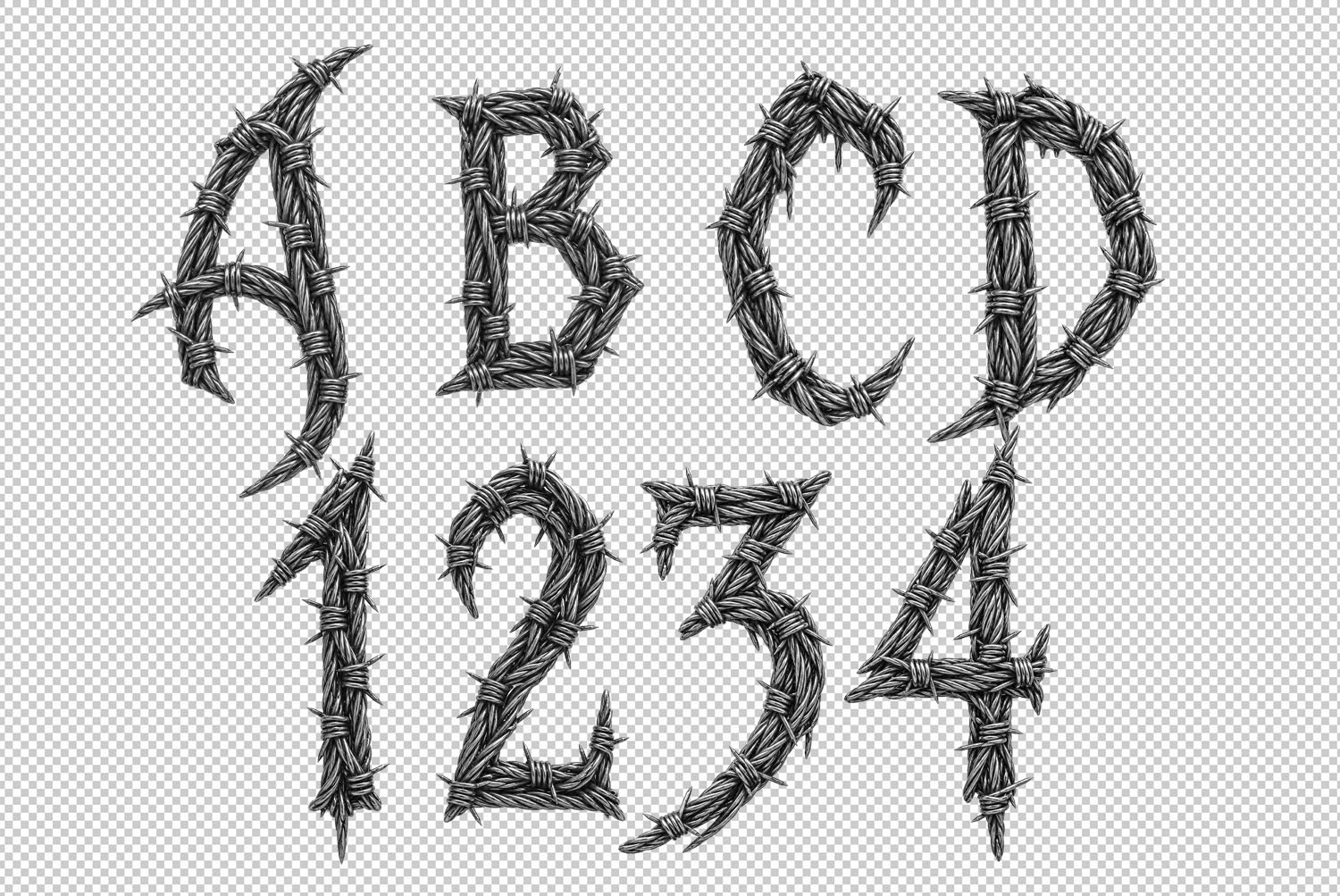 Gothic Barbed Wire Font