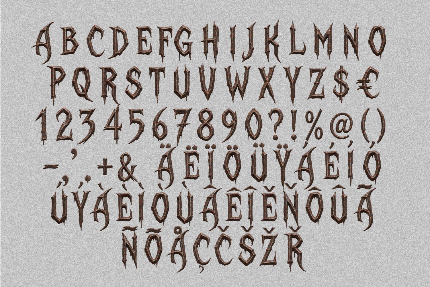 Gothic Rust Font