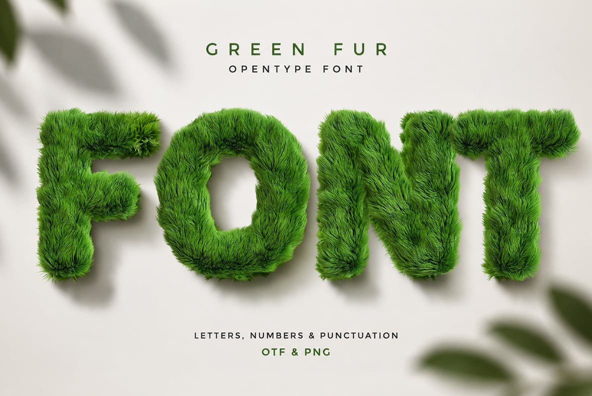Green Fur Font