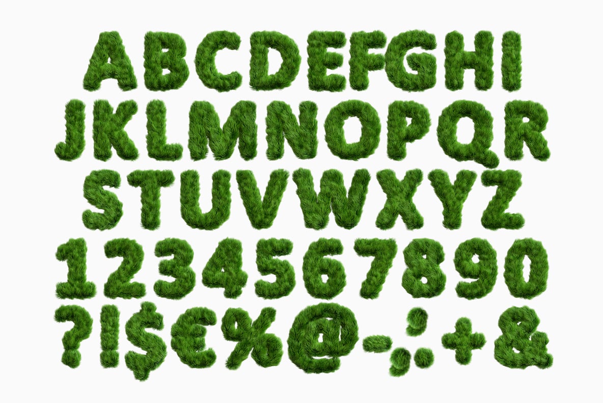 Green Fur Font