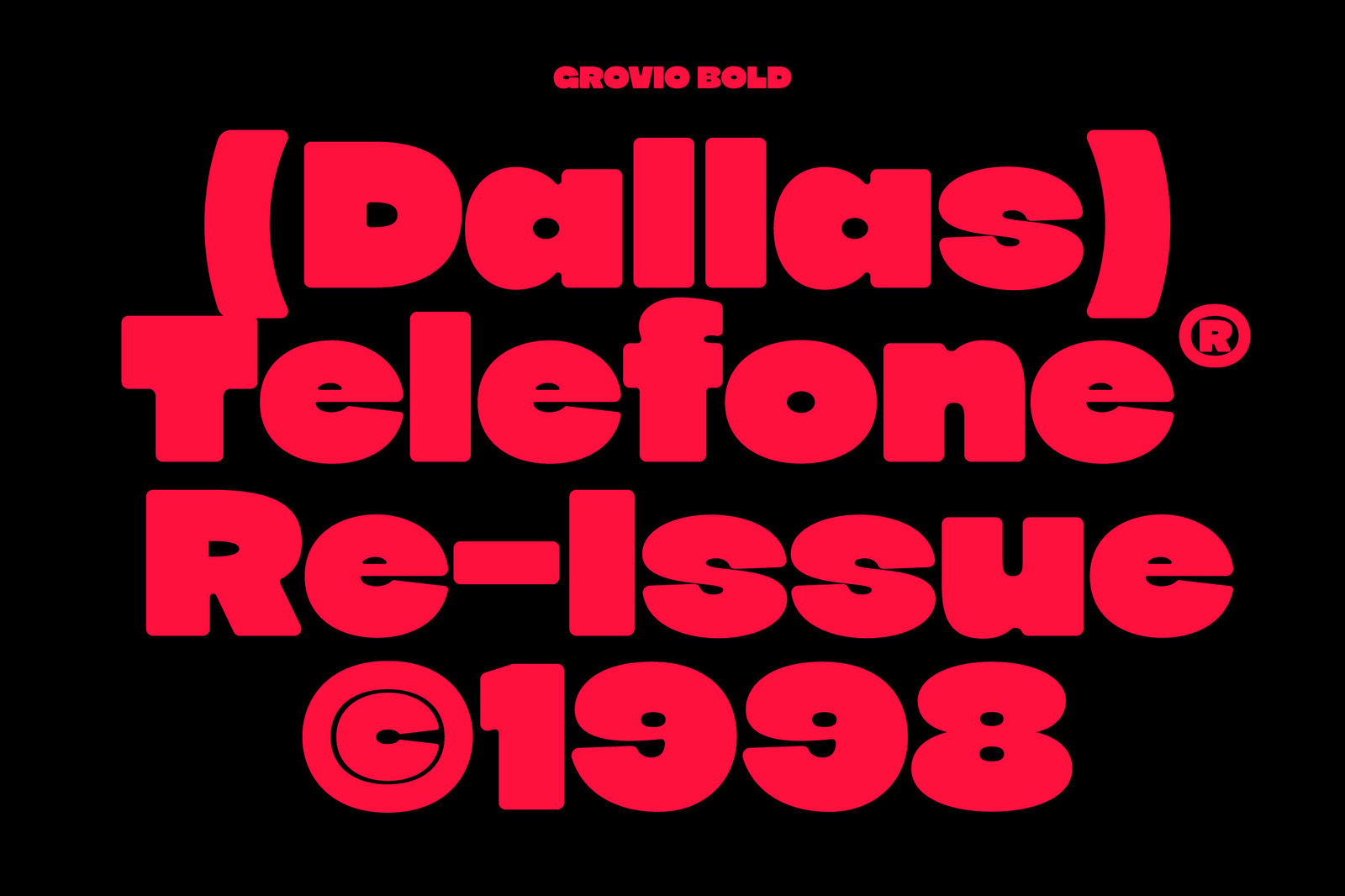 Grovio - Bold Dsiplay Font