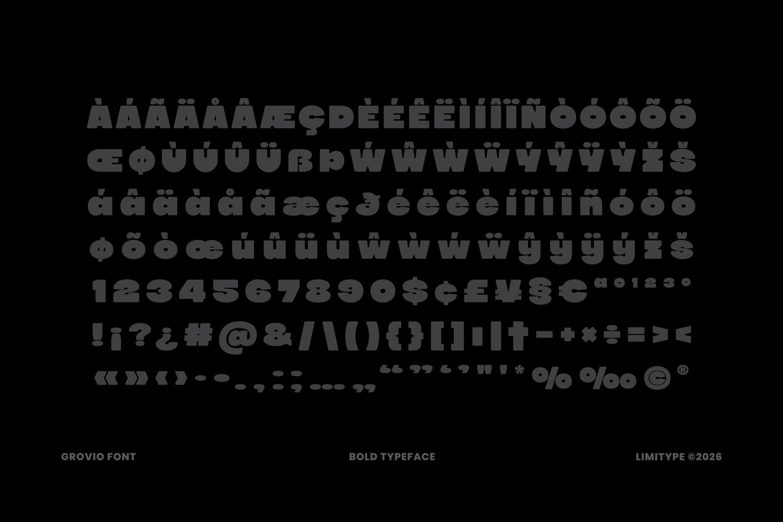 Grovio - Bold Dsiplay Font