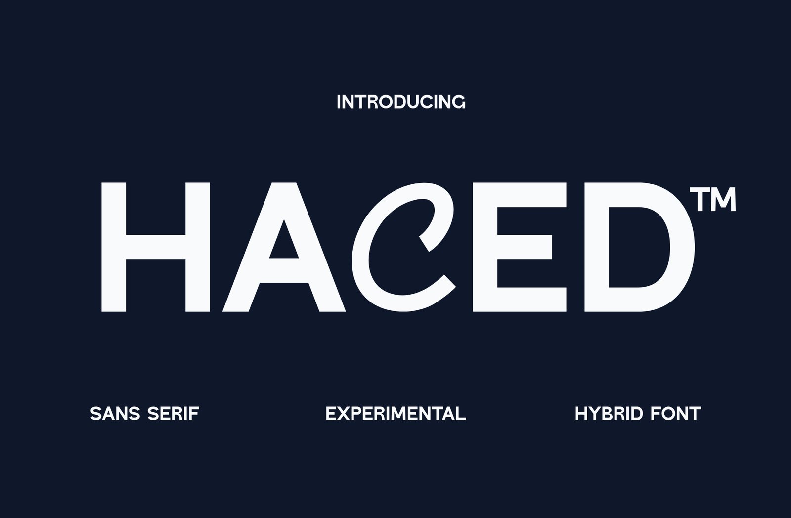 Haced – Bold Experimental Sans Serif Font
