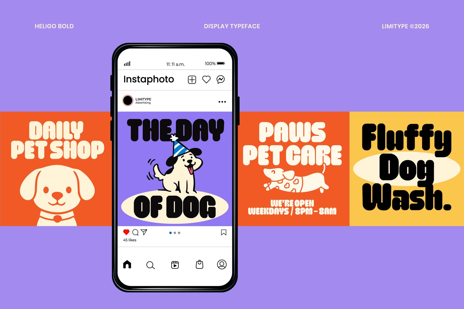 Heligo - Bold Rounded Font