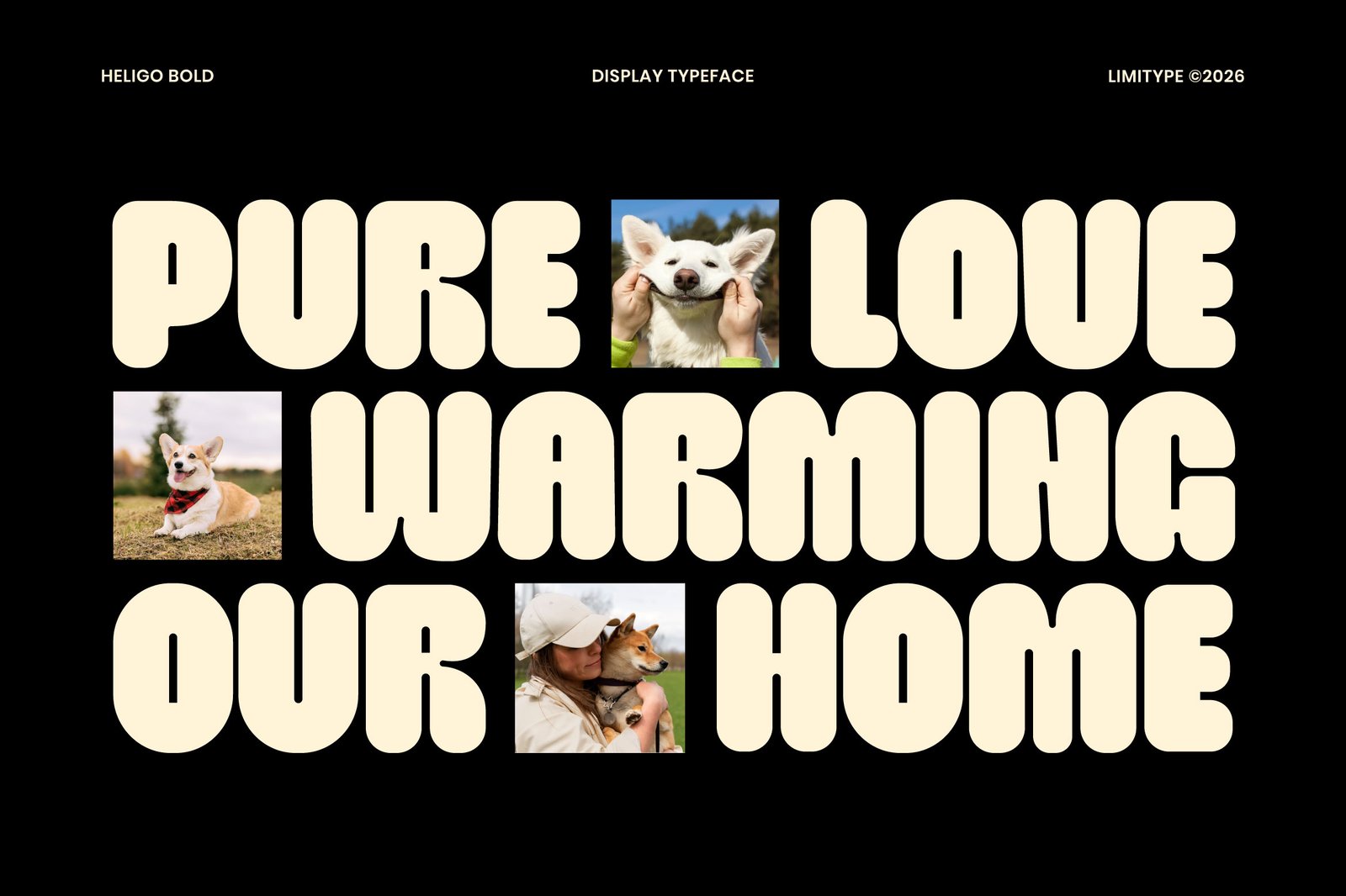 Heligo - Bold Rounded Font