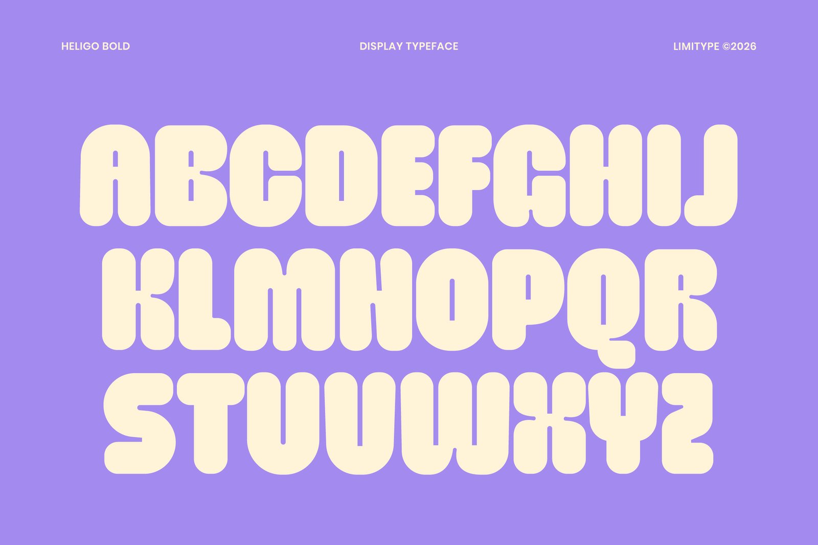 Heligo - Bold Rounded Font