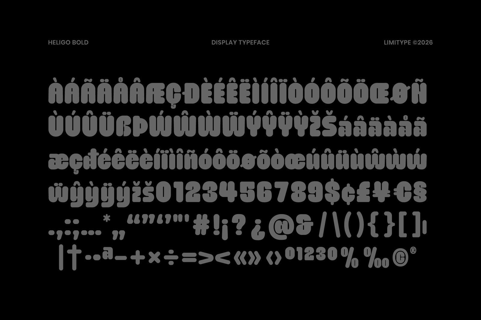 Heligo - Bold Rounded Font