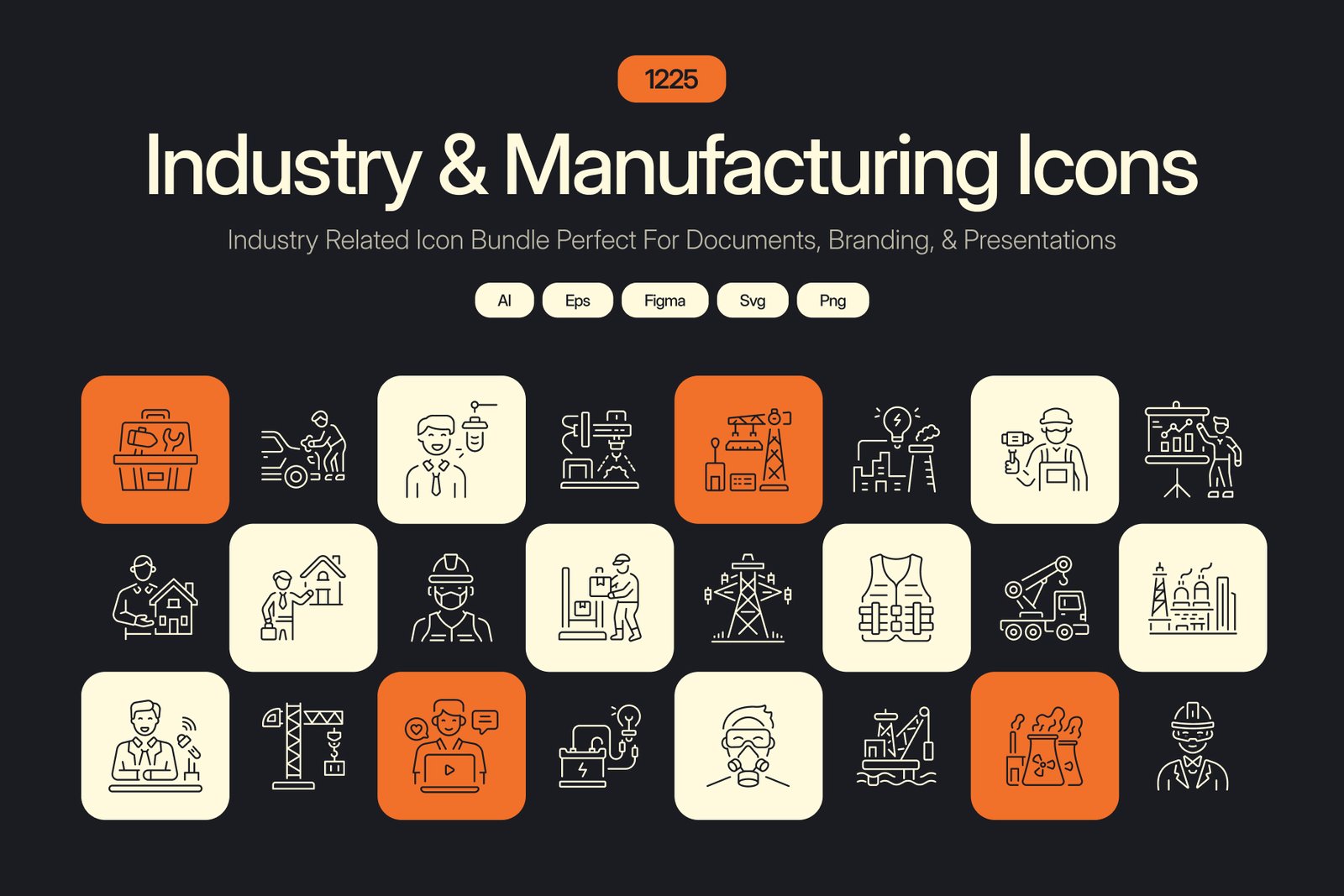 Industry and Manufacturing Icon