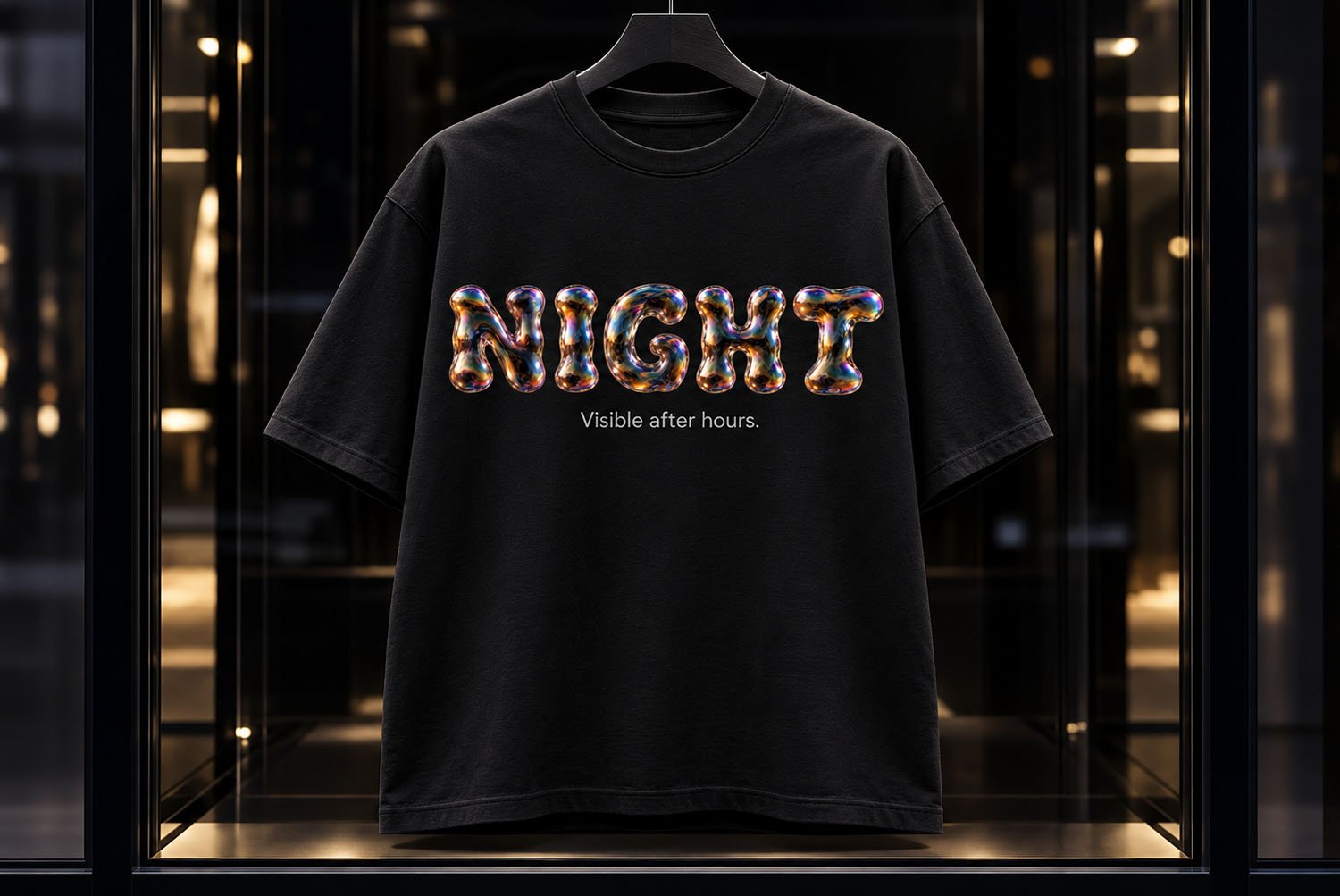 Iridescent Bubble Font