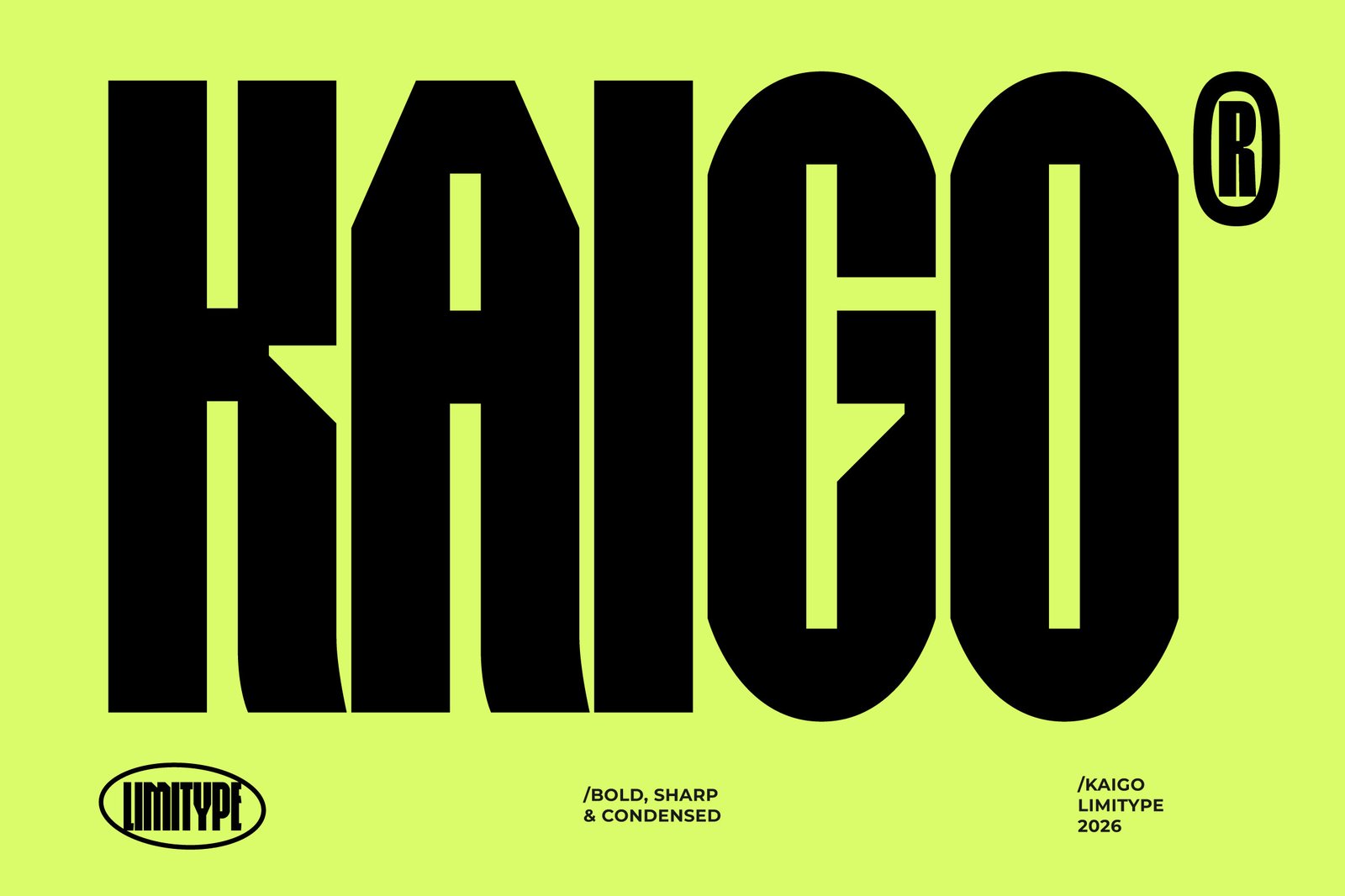 Kaigo - Bold Condensed Font