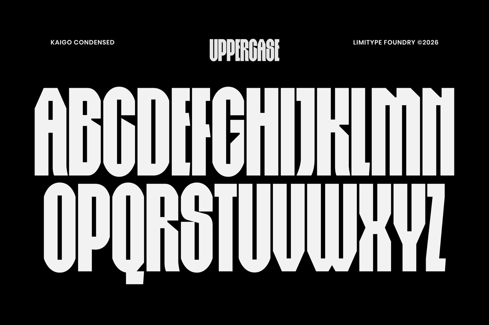Kaigo - Bold Condensed Font
