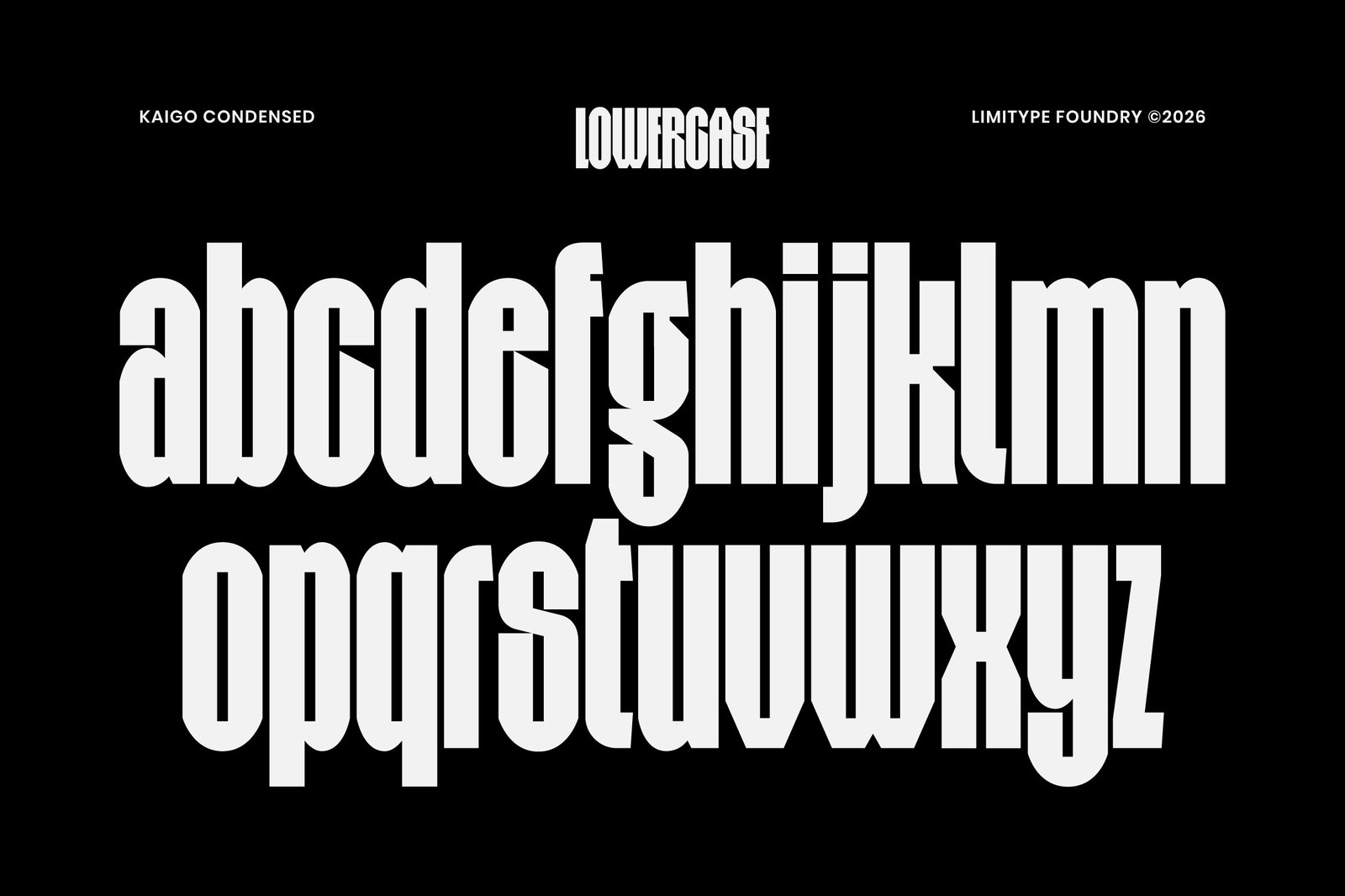 Kaigo - Bold Condensed Font