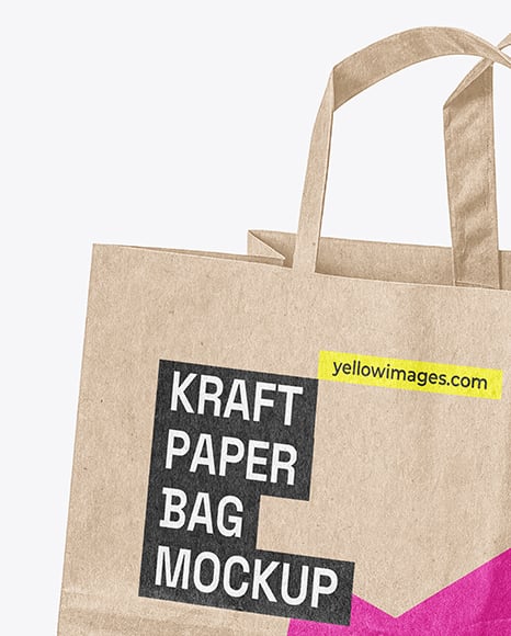 Kraft Paper Bag Mockup