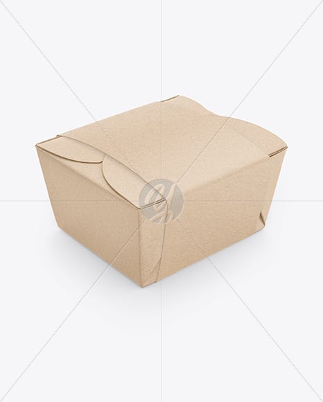 Kraft Paper Box in Sleeve Mockup