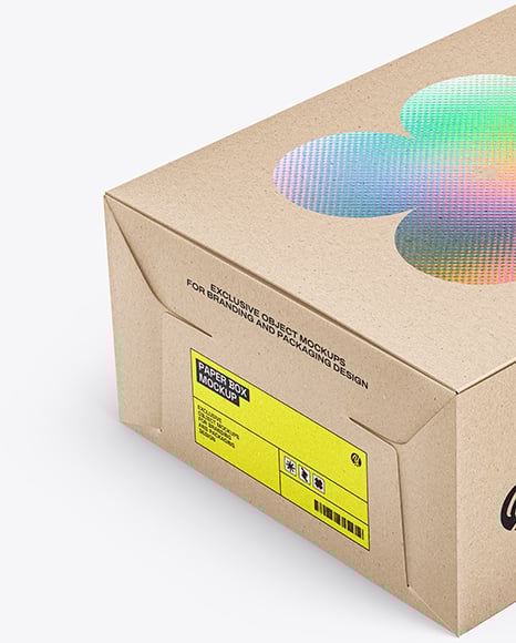 Kraft Paper Box Mockup