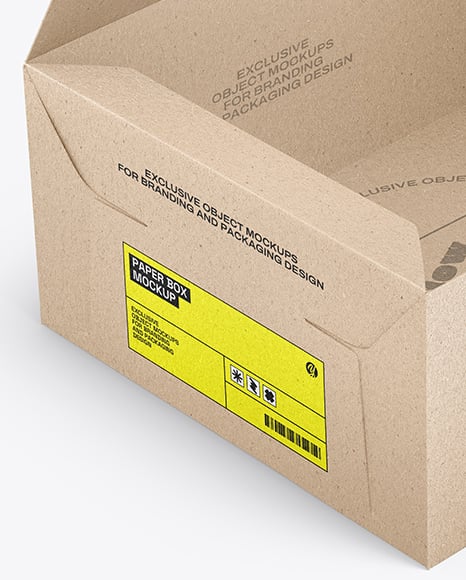 Kraft Paper Box Mockup