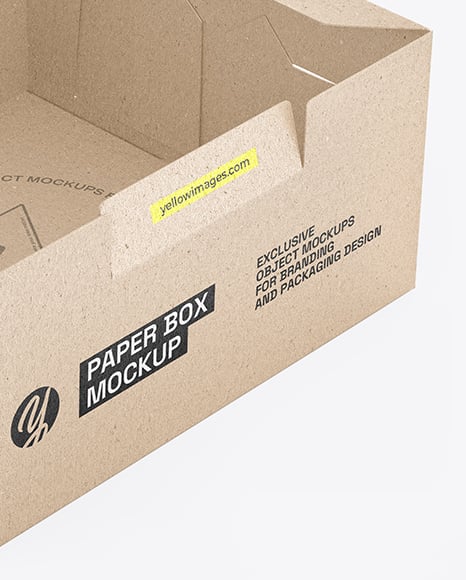Kraft Paper Box Mockup
