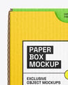 Kraft Paper Cardboard Box Mockup