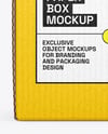 Kraft Paper Cardboard Box Mockup
