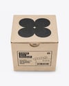 Kraft Paper Cardboard Box Mockup