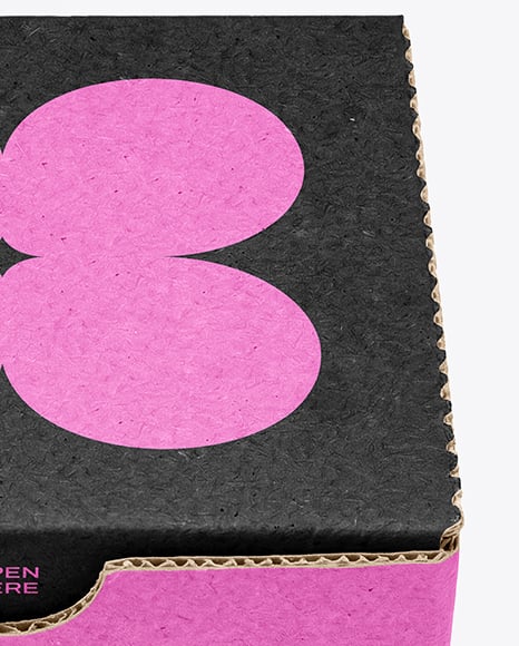 Kraft Paper Cardboard Box Mockup