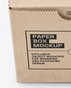 Kraft Paper Cardboard Box Mockup