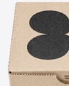 Kraft Paper Cardboard Box Mockup