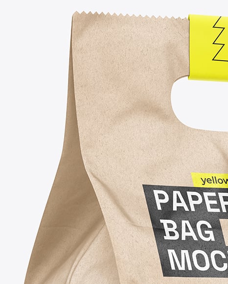 Kraft Paper Food Bag Mockup