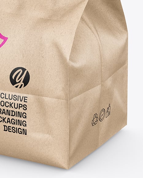 Kraft Paper Food Bag Mockup
