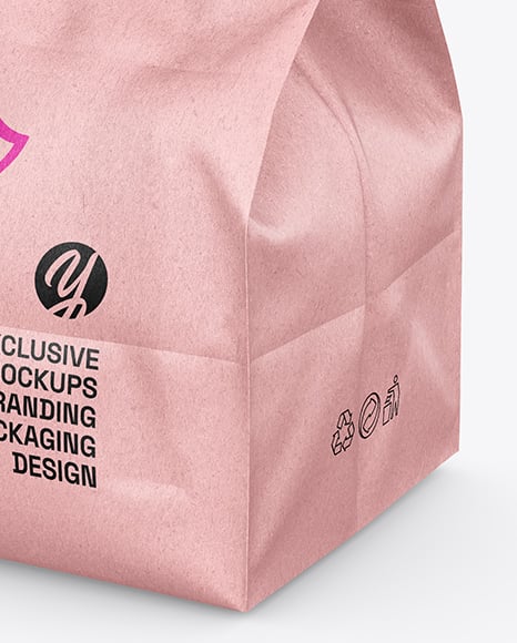 Kraft Paper Food Bag Mockup