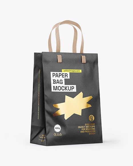 Kraft Paper Shopping Bag Mockup