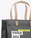 Kraft Paper Shopping Bag Mockup