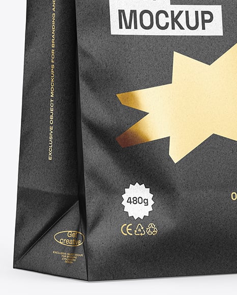 Kraft Paper Shopping Bag Mockup