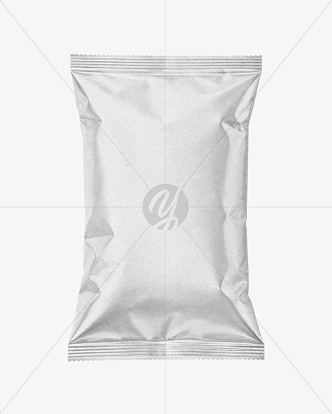 Kraft Paper Snack Package Mockup