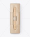 Kraft Paper Sushi Box in Sleeve with Chopsticks Mockup