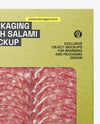 Ktaft Packaging W/ Sliced Salami ​Mockup